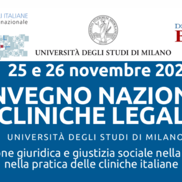 Convegno Nazionale: Formazione giuridica e giustizia sociale nella tecnica e  nella pratica delle cliniche italiane