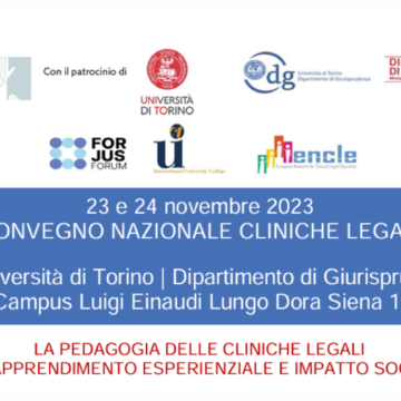 Convegno Nazionale: La pedagogia delle cliniche legali tra apprendimento esperienziale e impatto sociale